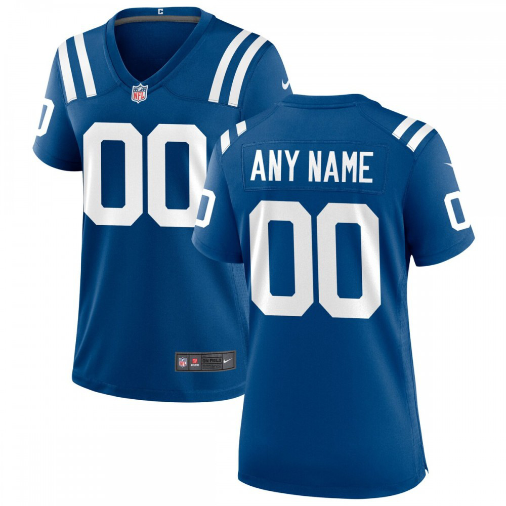 Nike Indianapolis Colts Women's Custom Game Jersey - Royal-GridironStore